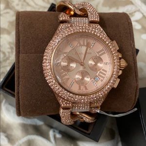 NWT Michael Kors rose gold chain watch